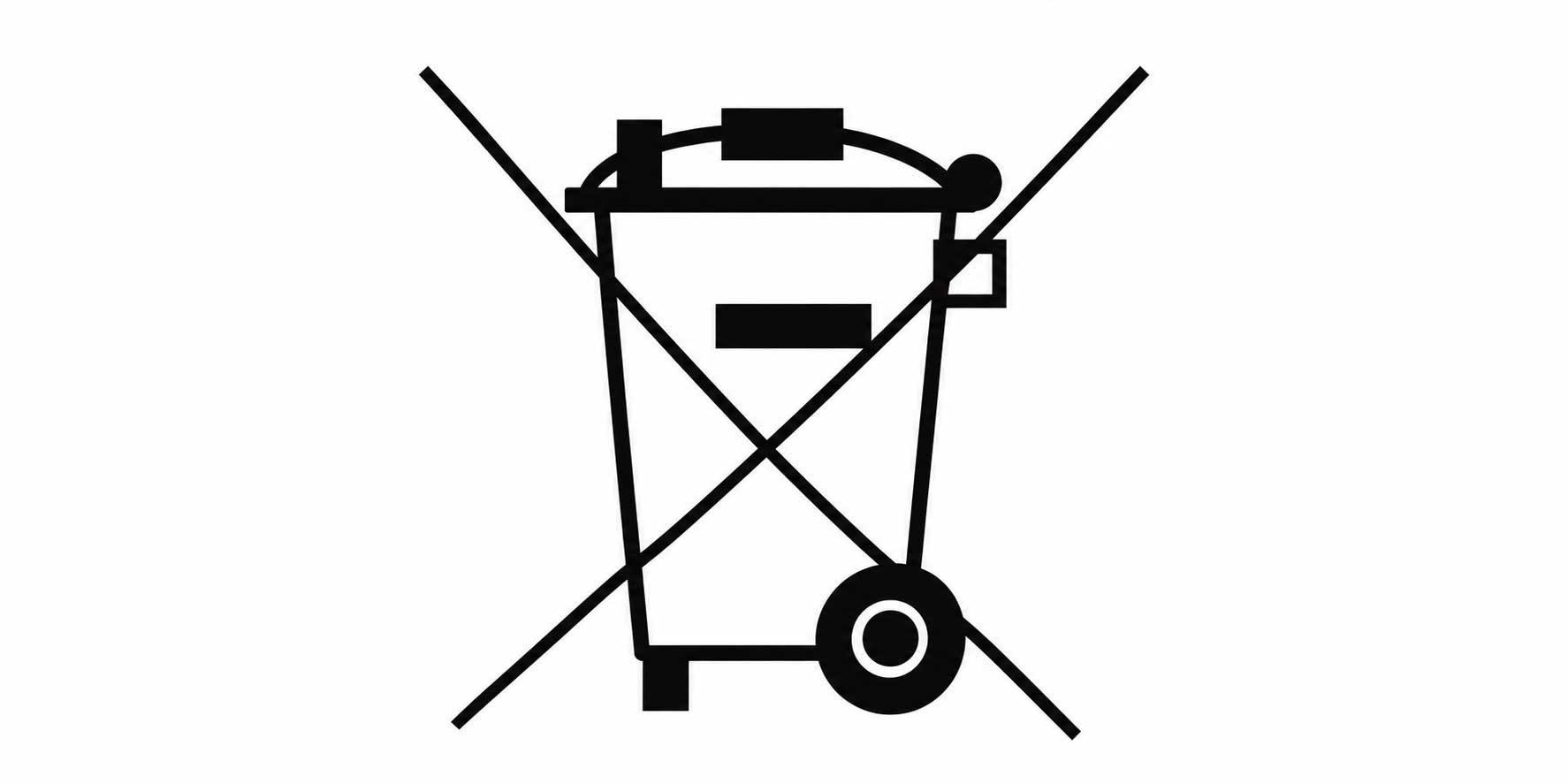 No Household Waste Disposal Symbol