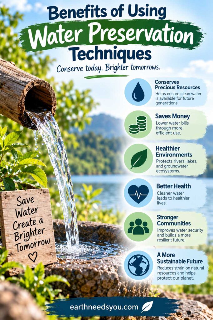 Water Preservation Benefits Infographic