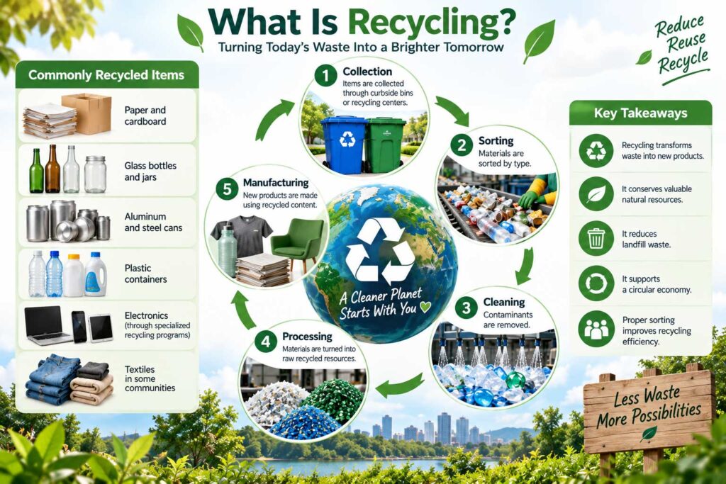 What Is Recycling Infographic
