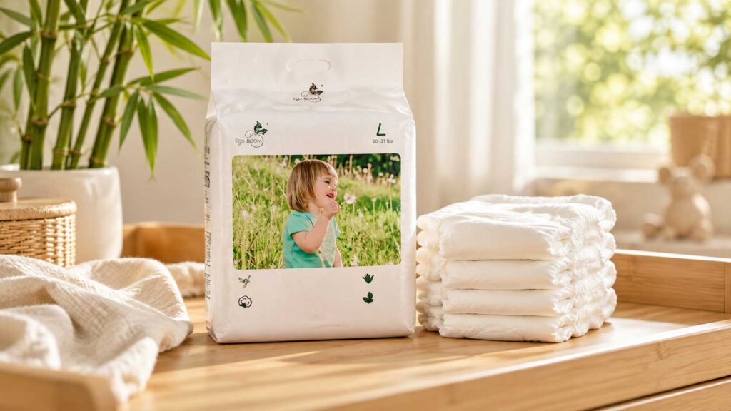 ECO BOOM Bamboo Baby Diapers