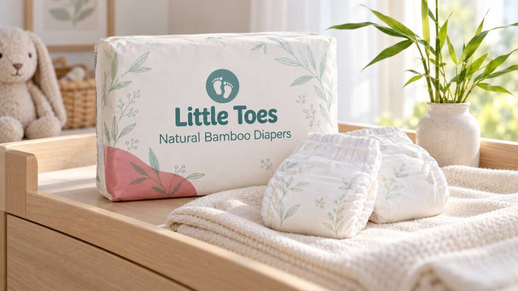 Little Toes Natural Bamboo Diapers