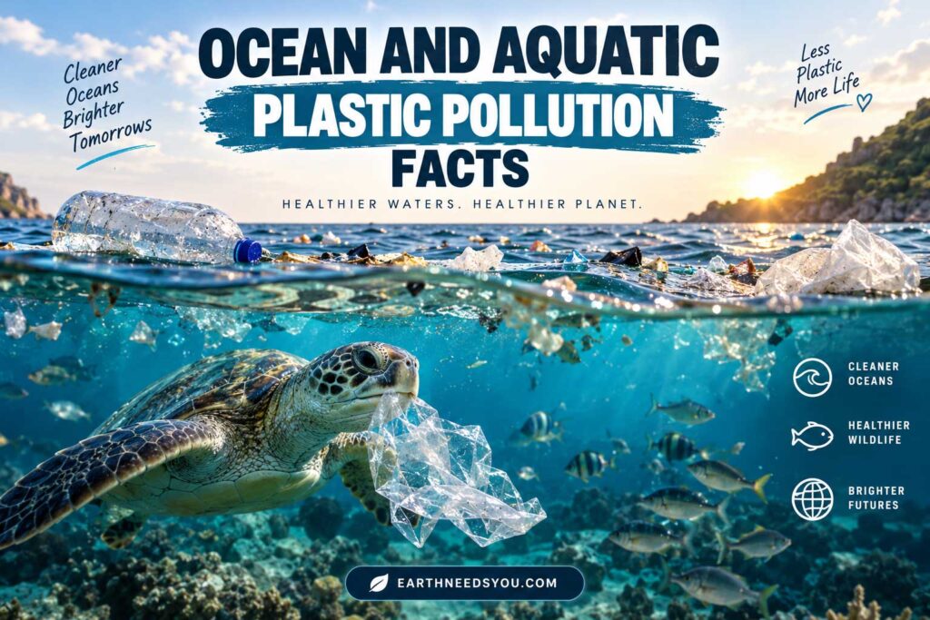 Ocean and Aquatic Plastic Pollution Facts