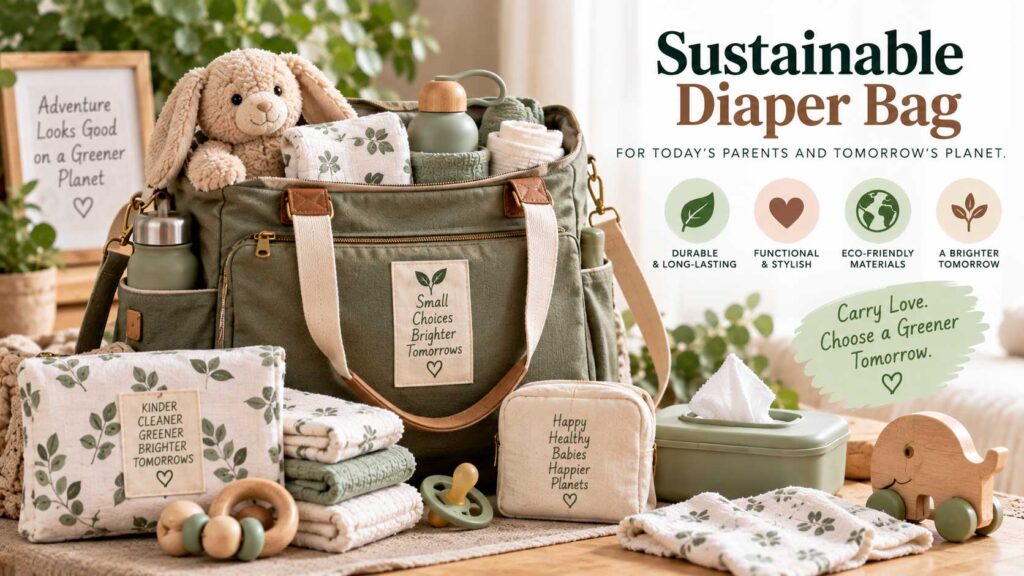 Sustainable Diaper Bag sustainable newborn gifts