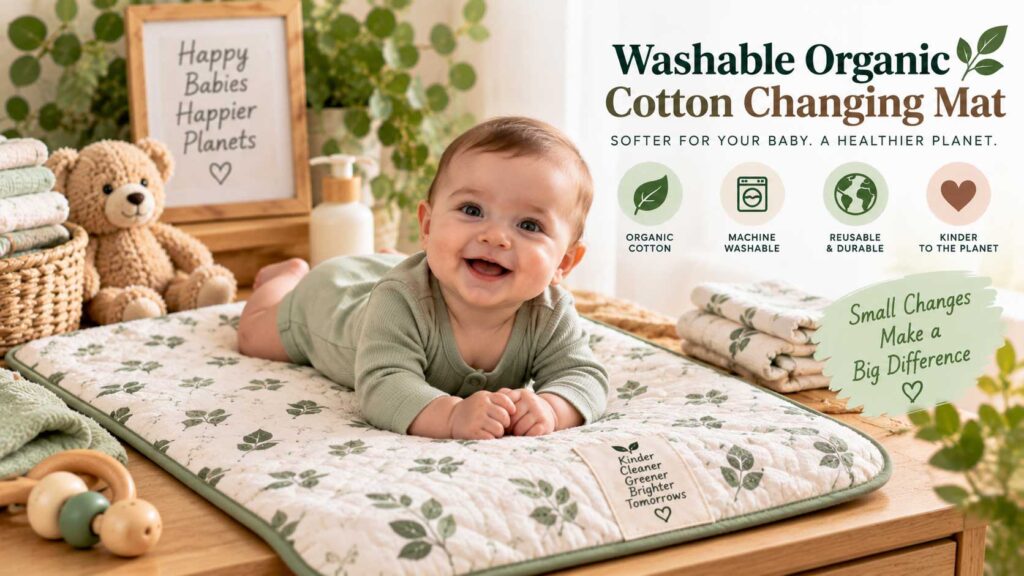 Washable Organic Cotton Changing Mat